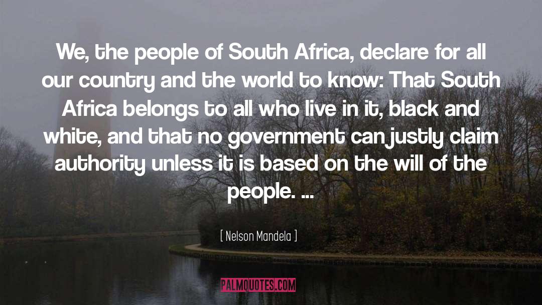 No Government quotes by Nelson Mandela