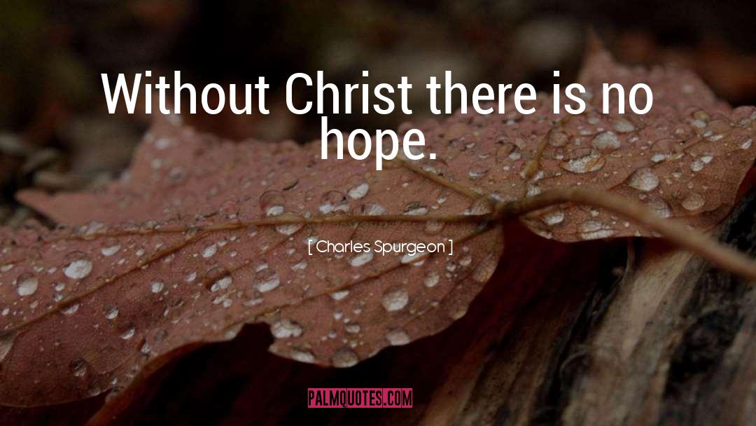 No Hope quotes by Charles Spurgeon
