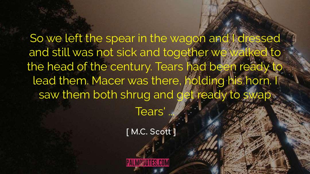 No I M Not Crying You Are quotes by M.C. Scott