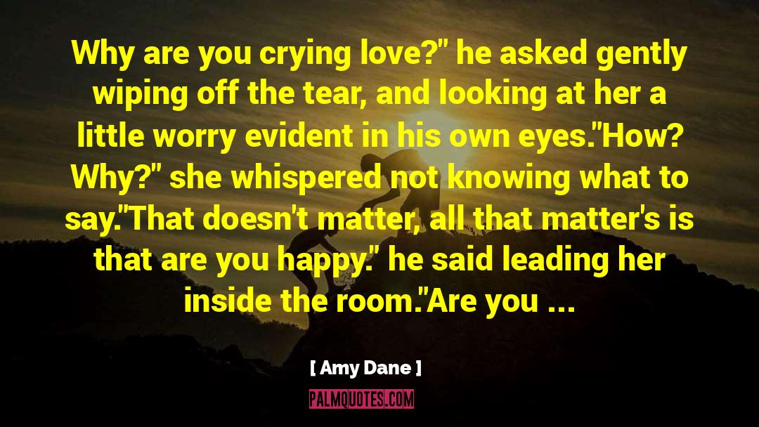 No I M Not Crying You Are quotes by Amy Dane