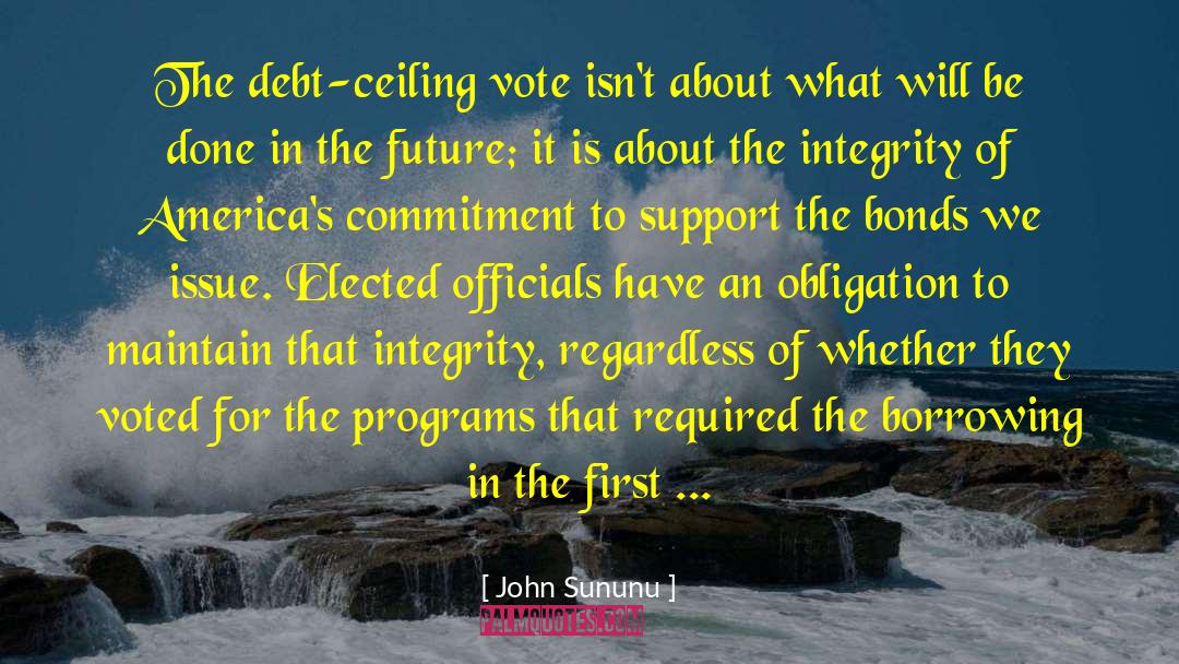 No Integrity quotes by John Sununu