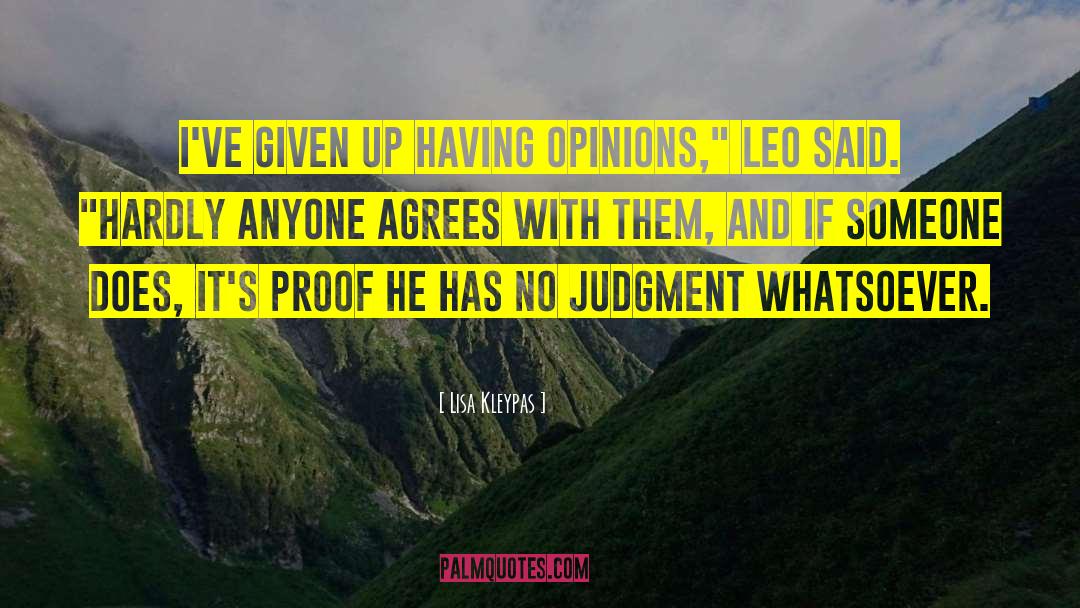 No Judgment quotes by Lisa Kleypas