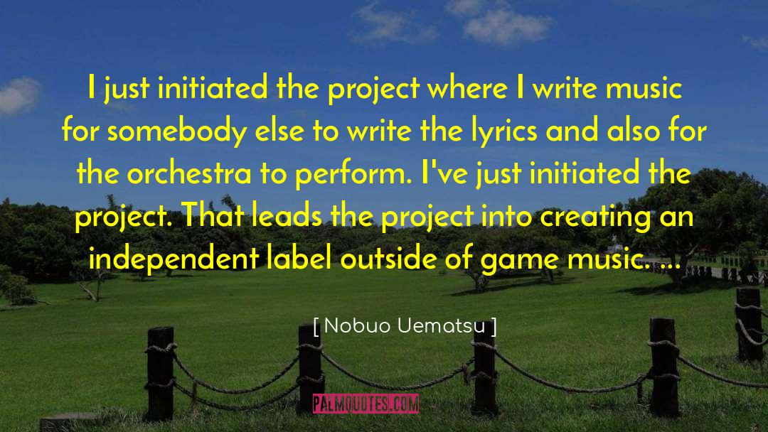 No Labels quotes by Nobuo Uematsu