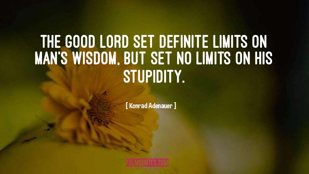 No Limits quotes by Konrad Adenauer