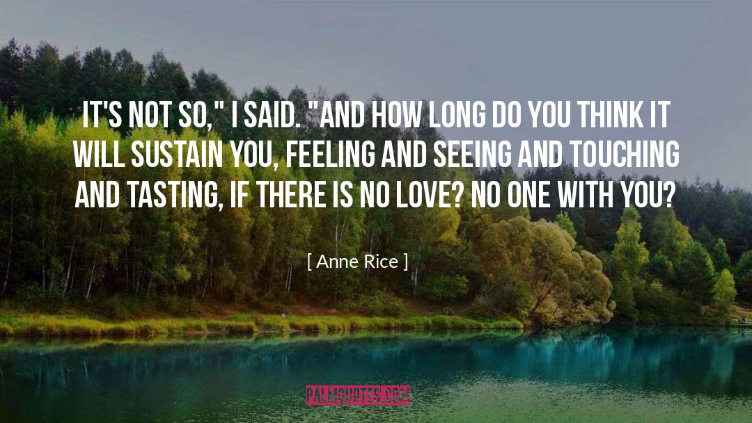No Love quotes by Anne Rice