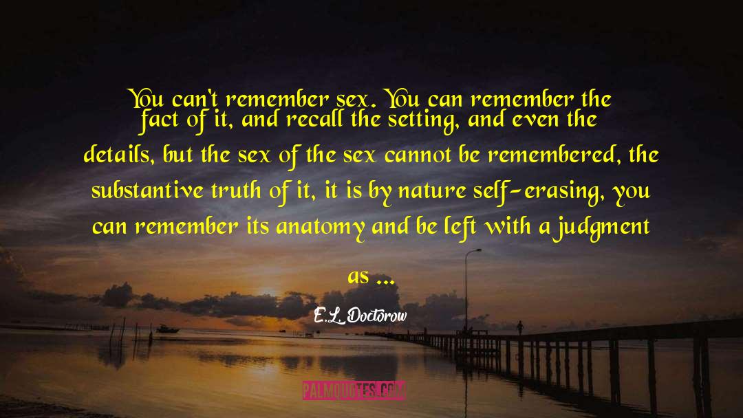 No Memory quotes by E.L. Doctorow