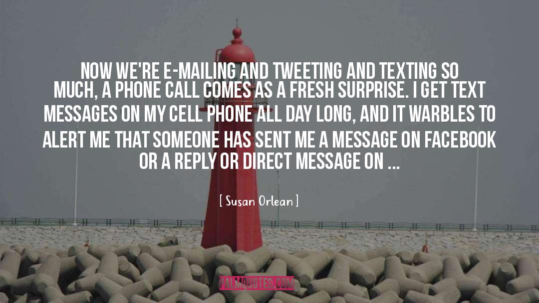 No Message Reply quotes by Susan Orlean