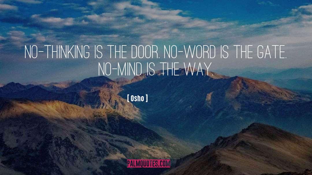 No Mind quotes by Osho