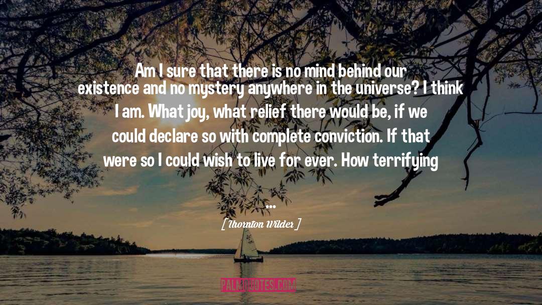 No Mind quotes by Thornton Wilder
