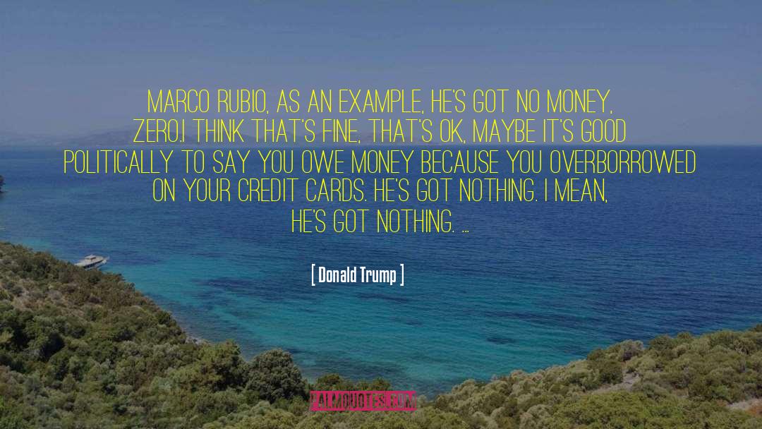 No Money quotes by Donald Trump