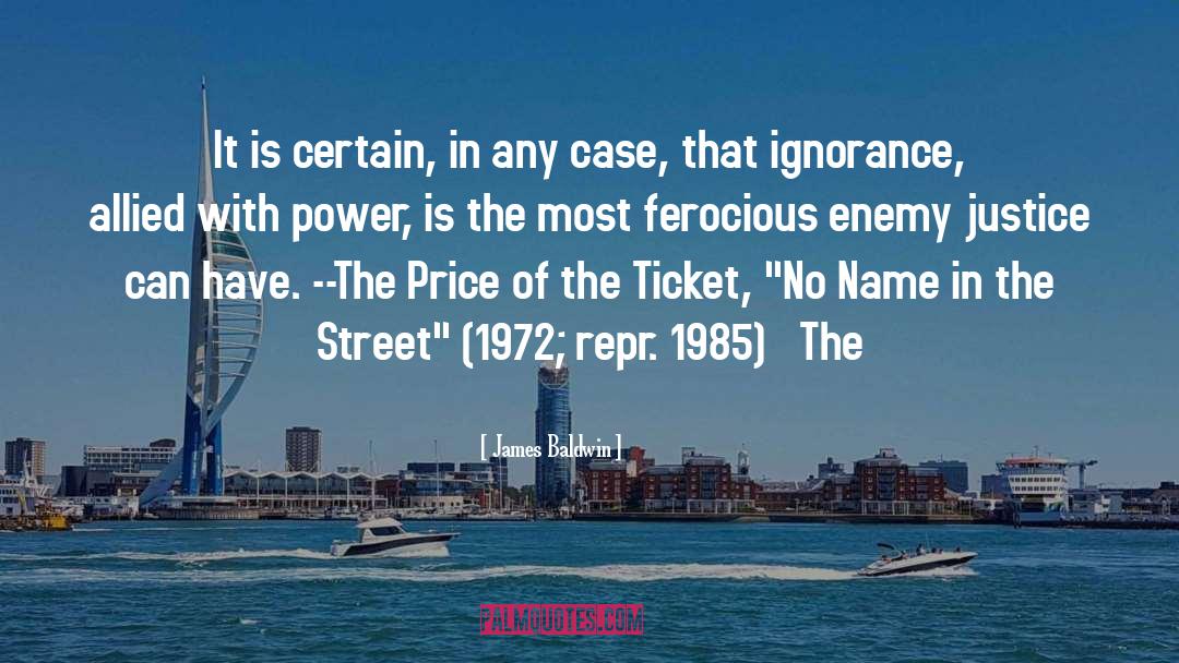 No Name In The Street quotes by James Baldwin