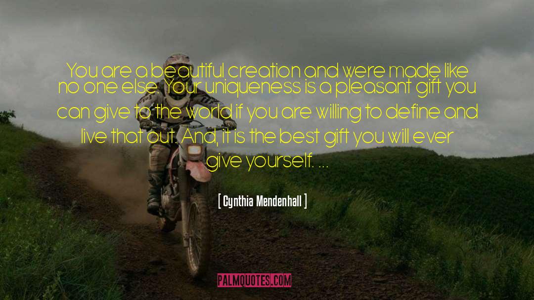 No One Can Give You Freedom quotes by Cynthia Mendenhall