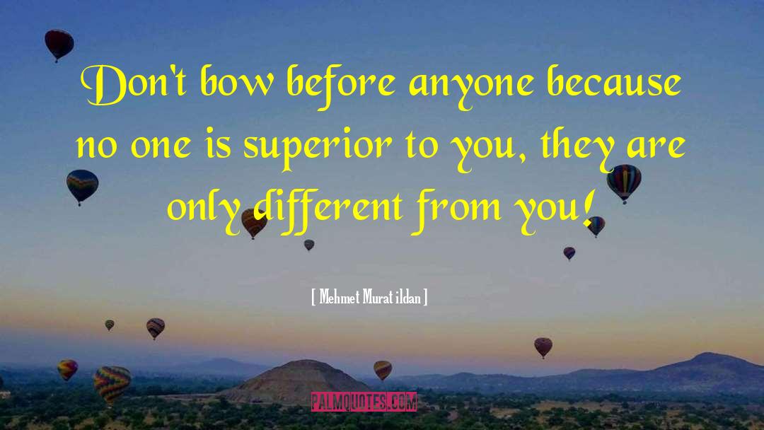 No One Is Superior quotes by Mehmet Murat Ildan