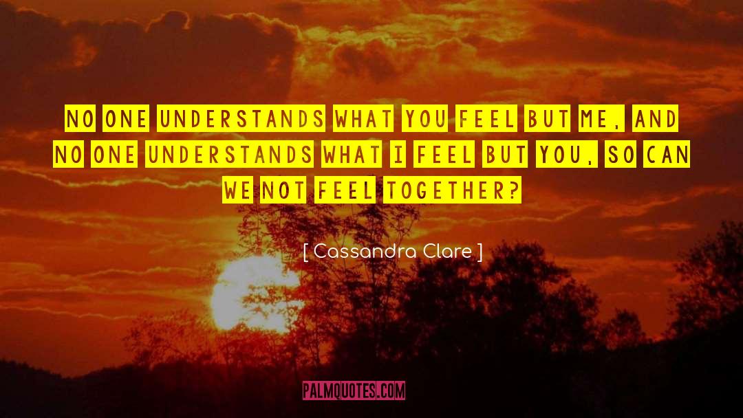 No One Understands quotes by Cassandra Clare