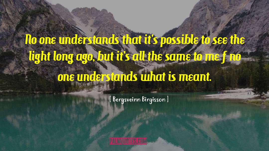 No One Understands quotes by Bergsveinn Birgisson