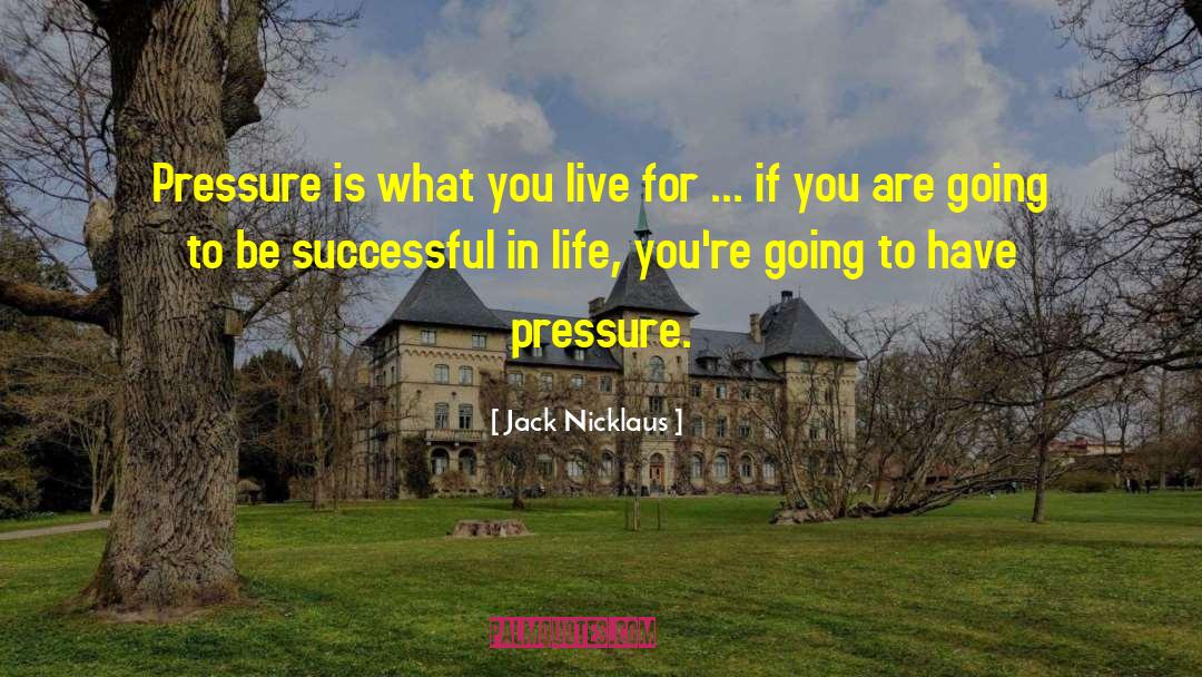 No Pressure quotes by Jack Nicklaus