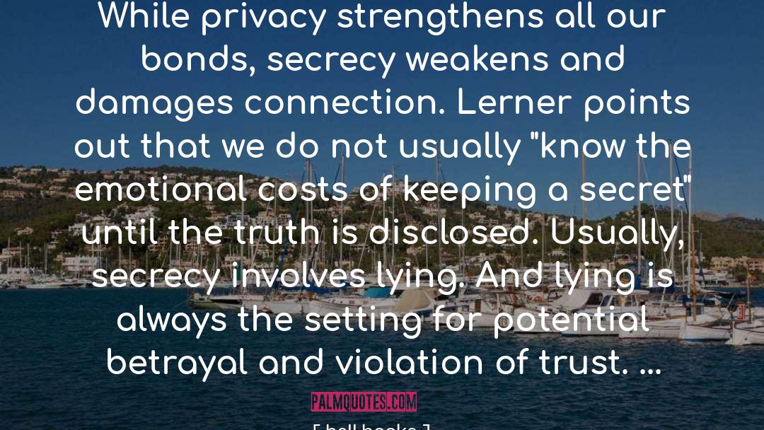 No Privacy quotes by Bell Hooks