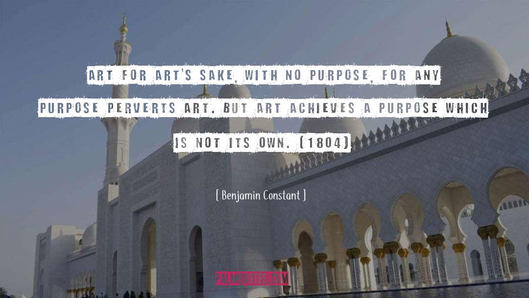 No Purpose quotes by Benjamin Constant