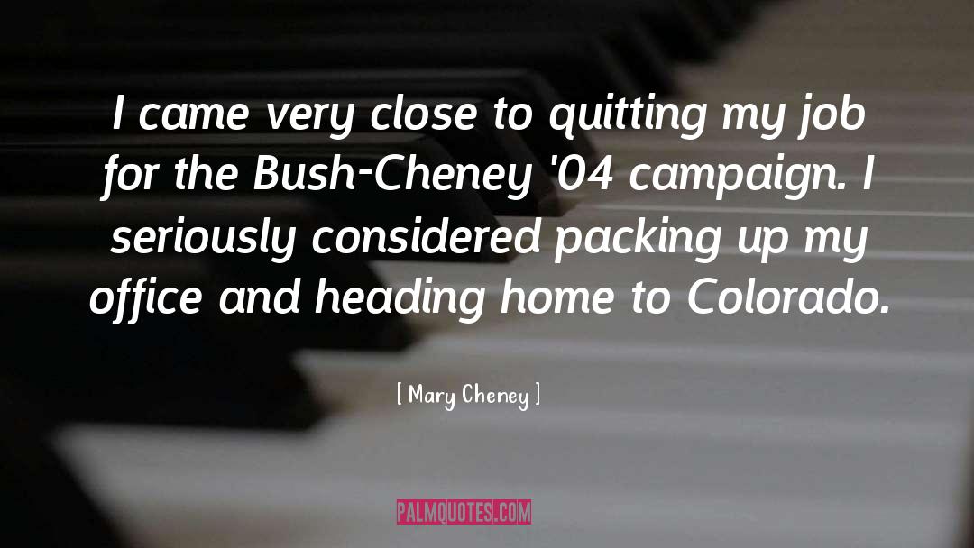 No Quitting quotes by Mary Cheney