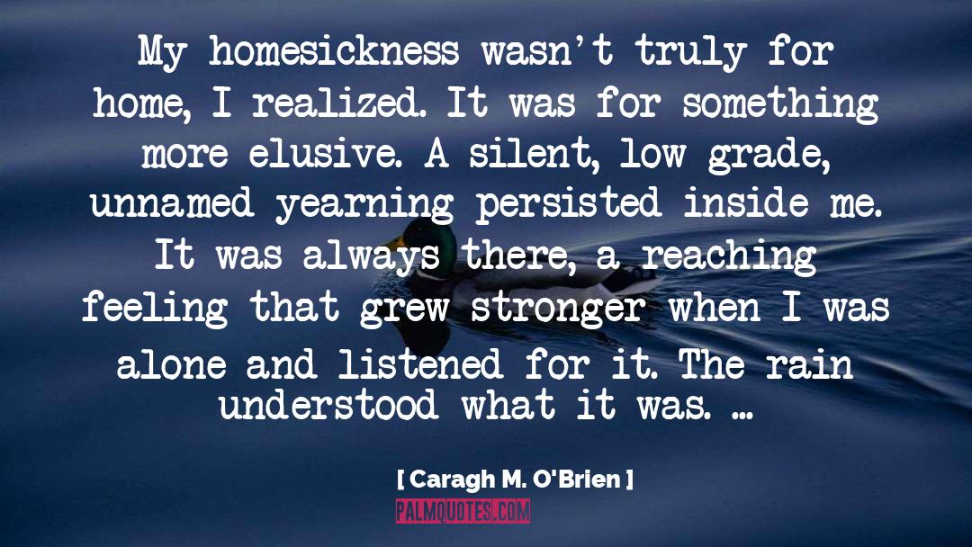 No Rain quotes by Caragh M. O'Brien