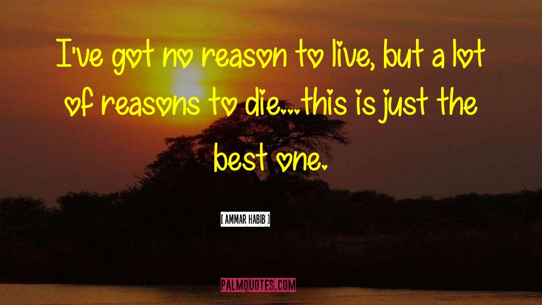 No Reason To Live quotes by Ammar Habib