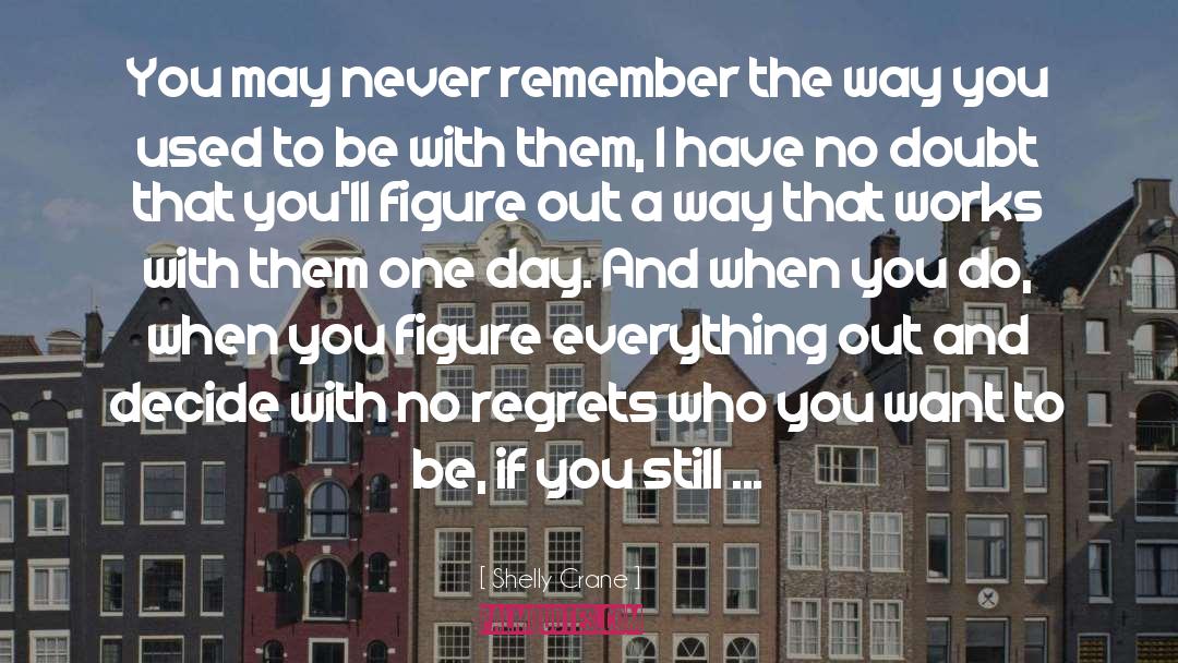 No Regrets quotes by Shelly Crane