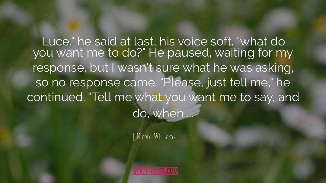 No Response quotes by Nicole Williams