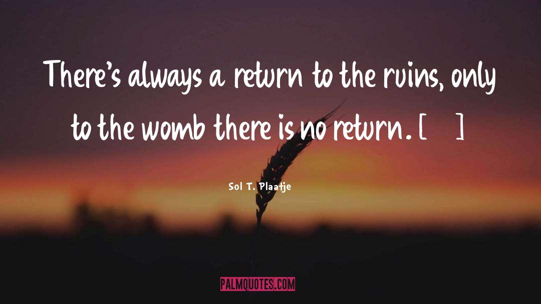 No Return quotes by Sol T. Plaatje