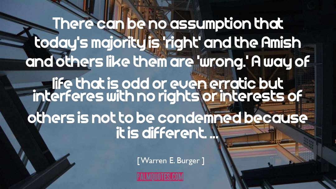No Right Or Wrong Person quotes by Warren E. Burger
