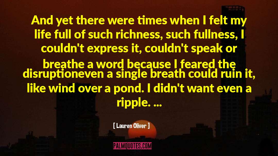 No Ripple quotes by Lauren Oliver