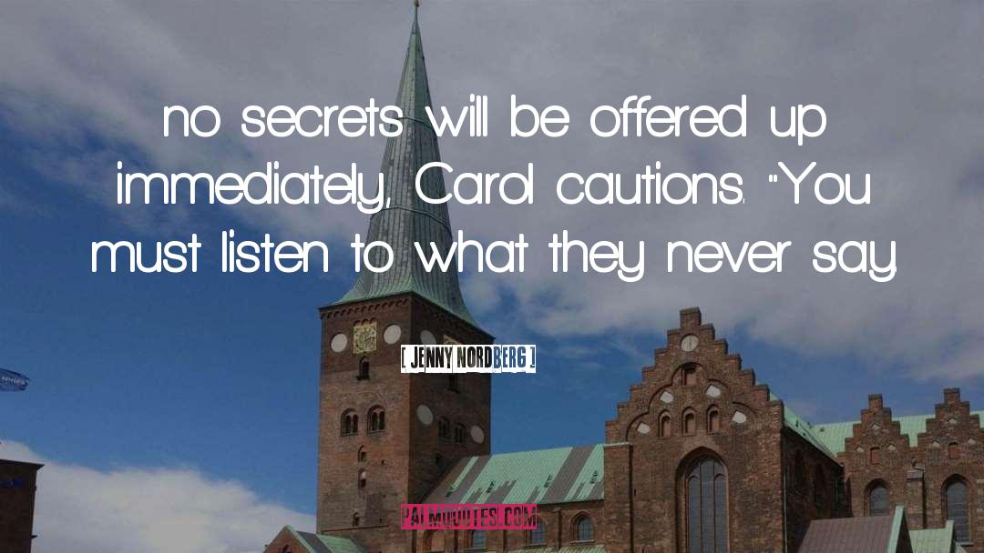 No Secrets quotes by Jenny Nordberg