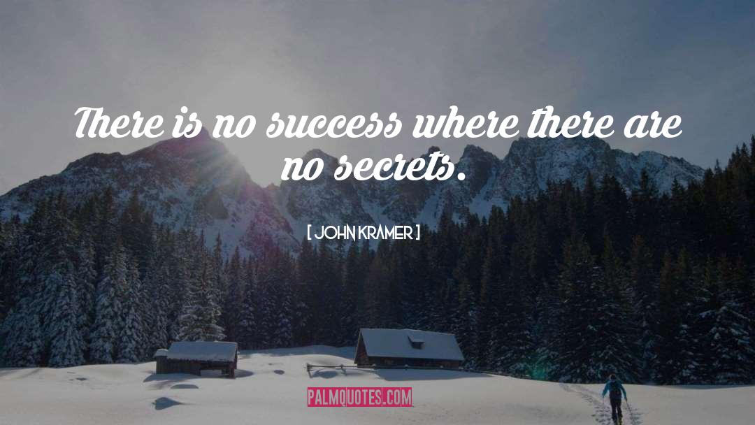 No Secrets quotes by John Kramer