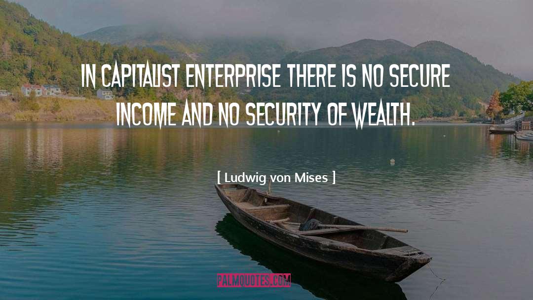 No Security quotes by Ludwig Von Mises