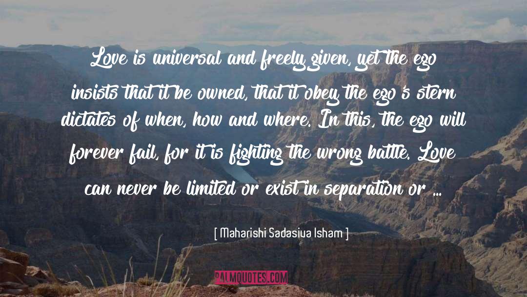 No Separation quotes by Maharishi Sadasiva Isham