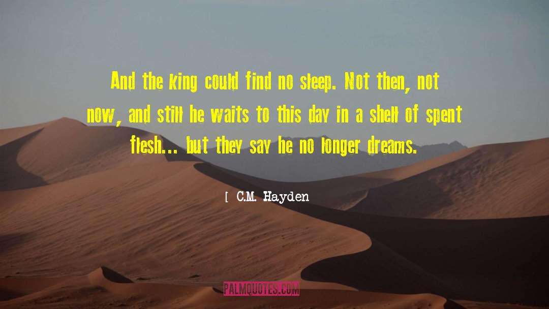 No Sleep quotes by C.M. Hayden