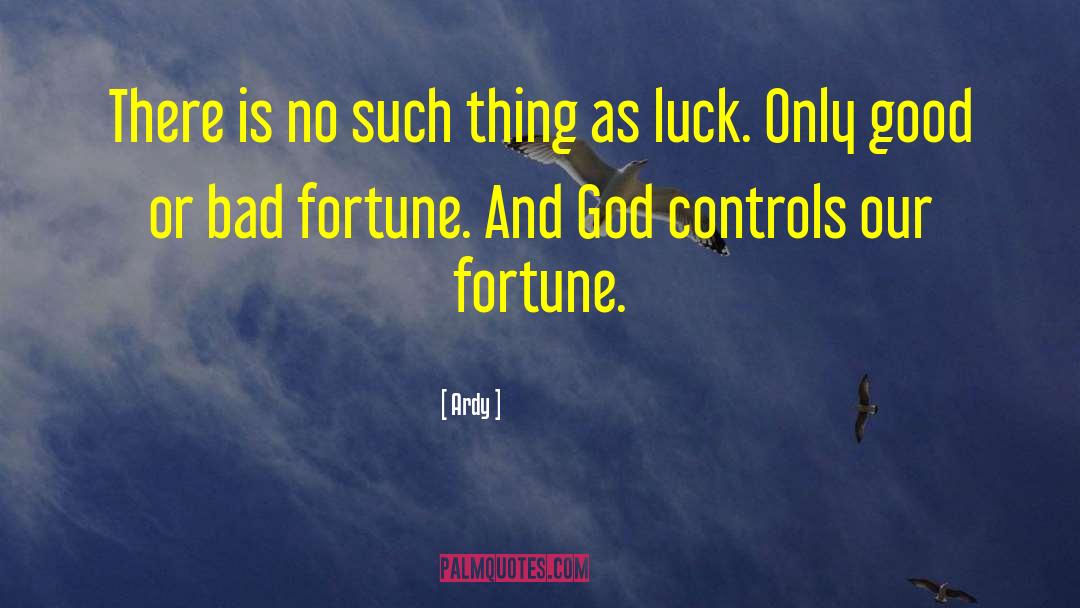 No Such Thing As Luck quotes by Ardy