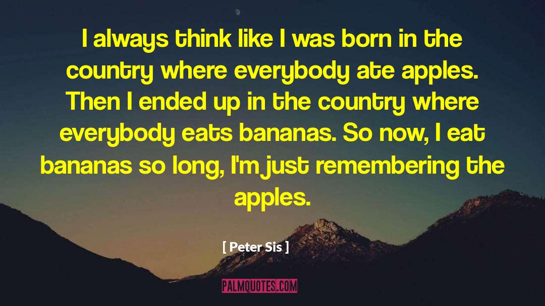 No Such Thing As Organic Apples quotes by Peter Sis