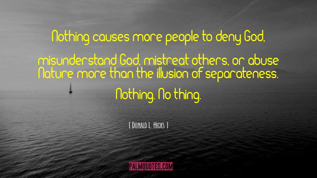 No Thing quotes by Donald L. Hicks