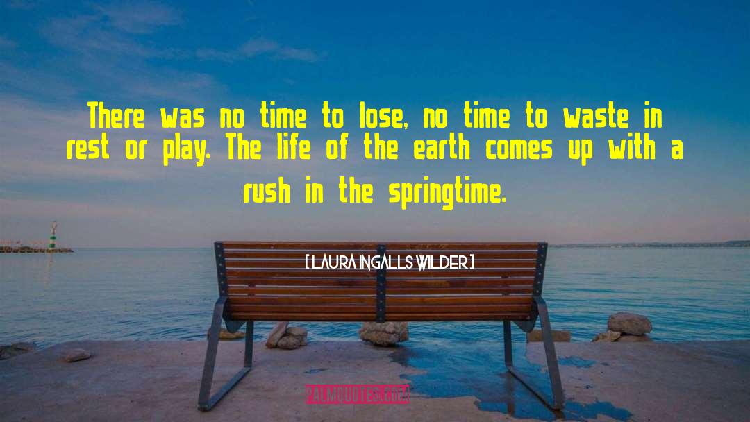 No Time To Waste quotes by Laura Ingalls Wilder