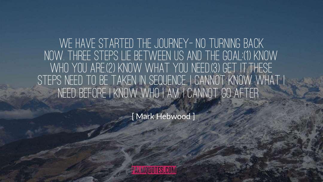 No Turning Back Now quotes by Mark Hebwood