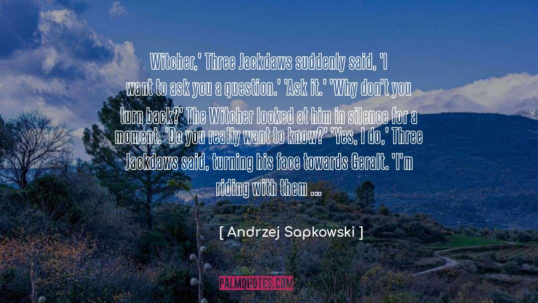 No Turning Back Now quotes by Andrzej Sapkowski