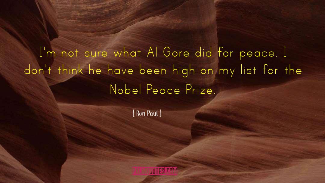 Nobel Peace Prize quotes by Ron Paul