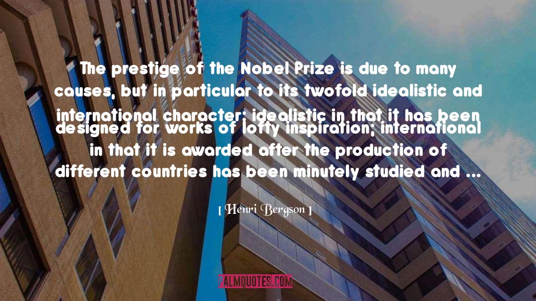 Nobel Prize Speech quotes by Henri Bergson