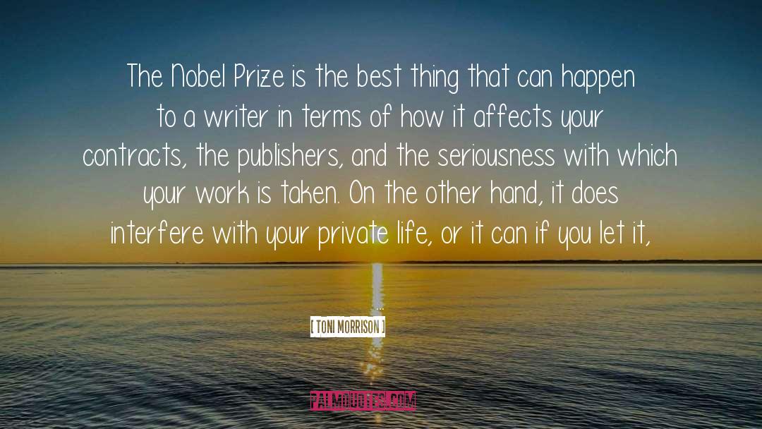 Nobel Prize Winner quotes by Toni Morrison