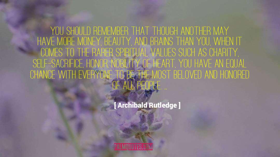 Nobility quotes by Archibald Rutledge