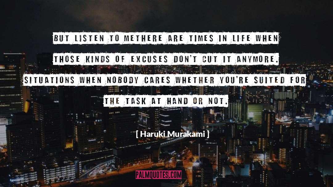 Nobody Cares quotes by Haruki Murakami