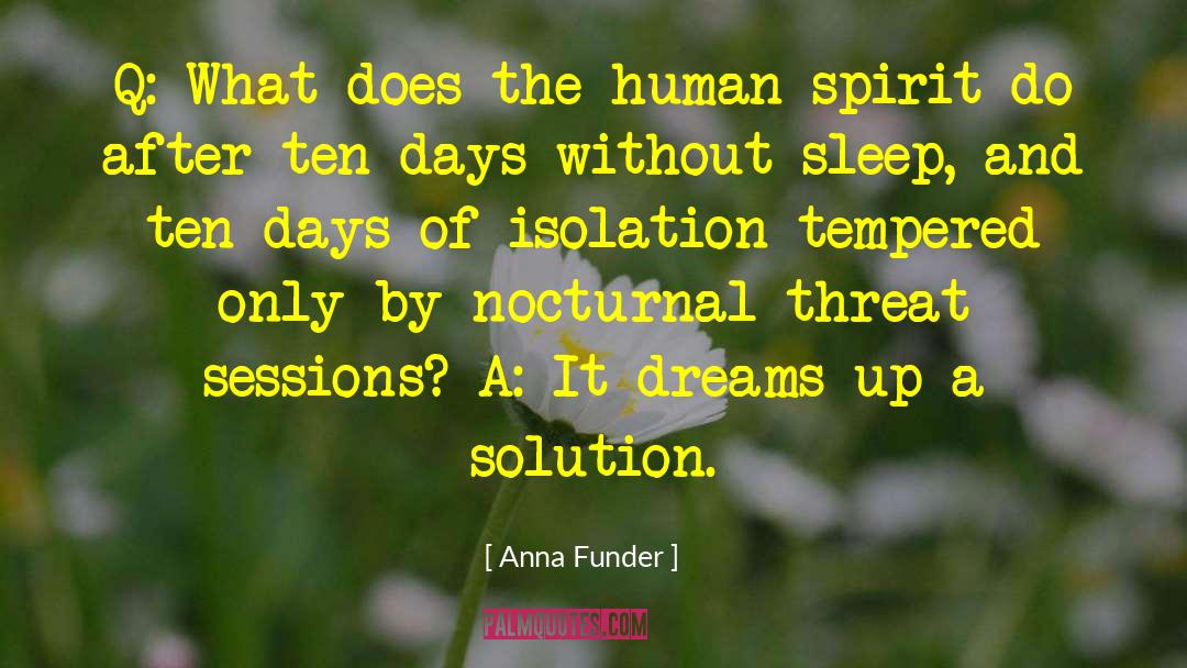 Nocturnal quotes by Anna Funder