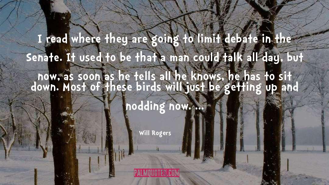 Nodding quotes by Will Rogers