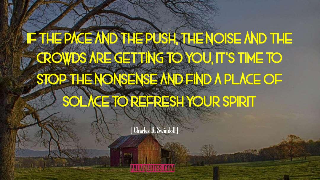 Noise And Stress quotes by Charles R. Swindoll