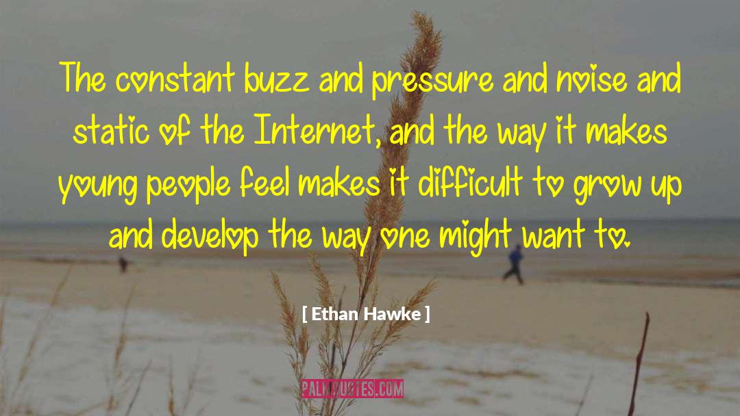 Noise And Stress quotes by Ethan Hawke